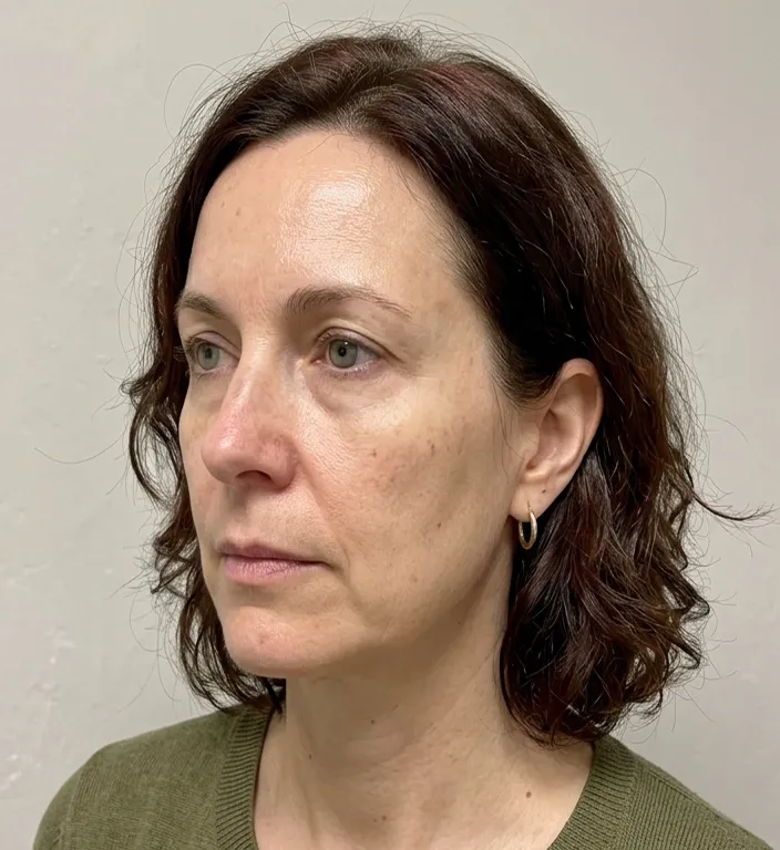 Ober- und Wangen vorher